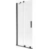 Mexen Velar 2-panel sliding bathtub screen 85 x 150 cm, frosted, black - 896-085-000-31-70