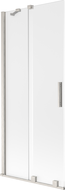 Mexen Velar 2-panel sliding shower screen 85 x 150 cm, frost, brushed nickel - 896-085-000-31-97