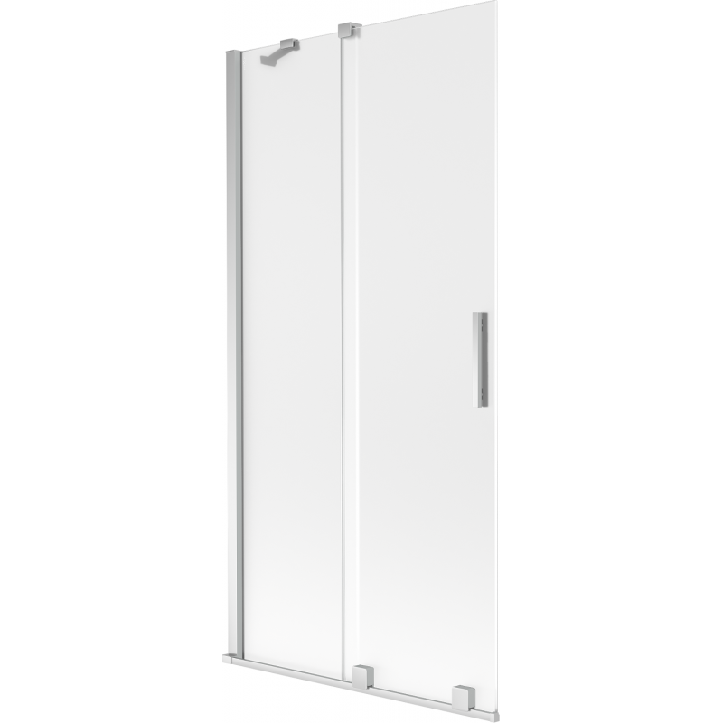 Mexen Velar sliding 2-wing bath screen 90 x 150 cm, frosted, chrome - 896-090-000-31-01