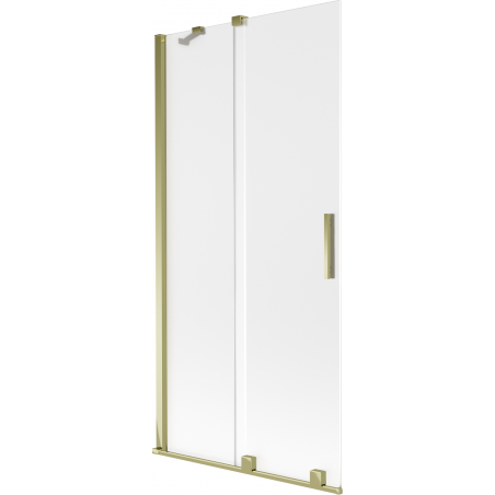 Mexen Velar 2-wing sliding shower screen 90 x 150 cm, frost, gold - 896-090-000-31-50