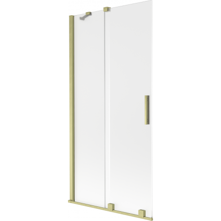 Mexen Velar 2-panel sliding bath screen 90 x 150 cm, frost, brushed gold - 896-090-000-31-55