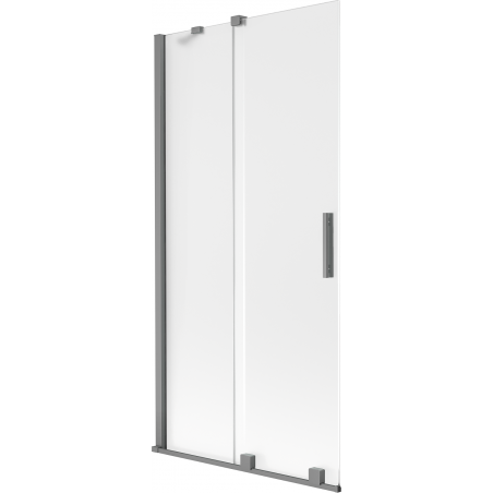 Mexen Velar 2-panel sliding bath screen 90 x 150 cm, frost, gun metal - 896-090-000-31-95