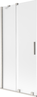 Mexen Velar 2-panel sliding bath screen 90 x 150 cm, frost, brushed nickel - 896-090-000-31-97