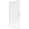 Mexen Velar 2-panel Sliding Bathtub Screen 95 x 150 cm, Frosted, White - 896-095-000-31-20