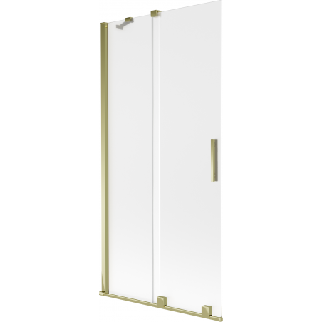 Mexen Velar 2-panel sliding bath screen 95 x 150 cm, frosted, gold - 896-095-000-31-50
