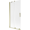 Mexen Velar 2-panel sliding bathtub screen 95 x 150 cm, frosted, gold - 896-095-000-31-50