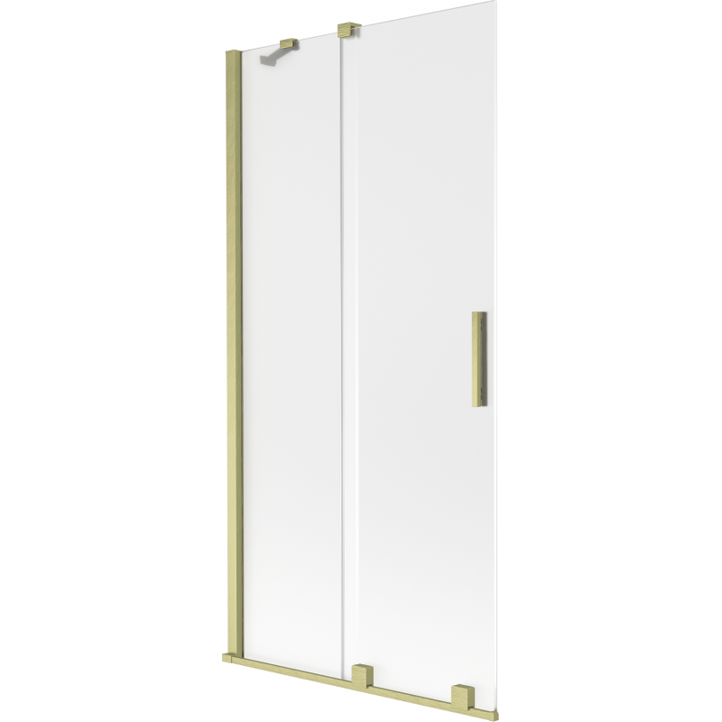 Mexen Velar 2-wing sliding shower screen 95 x 150 cm, frosted, brushed gold - 896-095-000-31-55