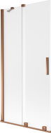 Mexen Velar 2-wing sliding bath screen 95 x 150 cm, frosted, rose gold - 896-095-000-31-60