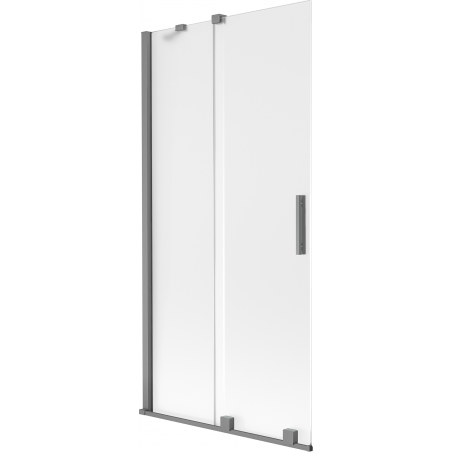 Mexen Velar 2-panel sliding shower screen 95 x 150 cm, frost, gun metal - 896-095-000-31-95