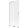 Mexen Velar 2-panel sliding bathtub screen 95 x 150 cm, frosted, brushed nickel - 896-095-000-31-97