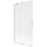 Mexen Velar 2-panel sliding shower screen 100 x 150 cm, frost, white - 896-100-000-31-20