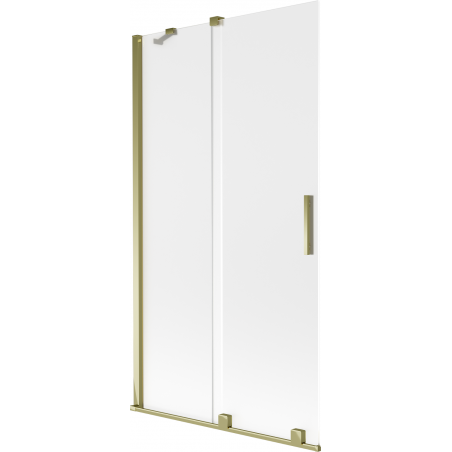 Mexen Velar Sliding Shower Screen 2-Panel 100 x 150 cm, Frosted, Gold - 896-100-000-31-50