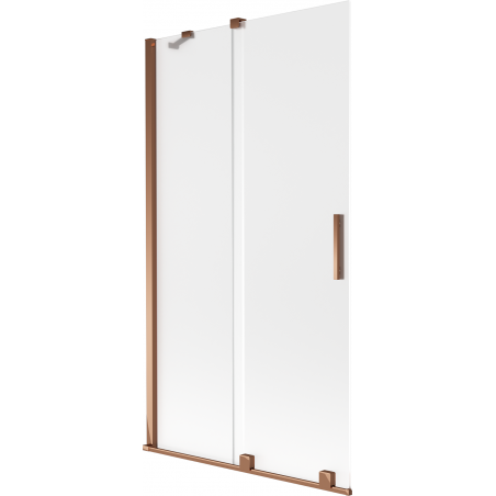 Mexen Velar 2-panel sliding bath screen 100 x 150 cm, frosted, rose gold - 896-100-000-31-60
