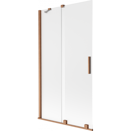 Mexen Velar 2-panel sliding shower screen 100 x 150 cm, frost, brushed copper - 896-100-000-31-65