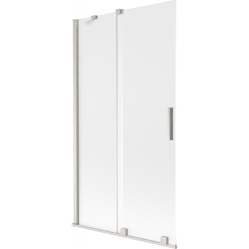 Mexen Velar 2-panel sliding bathtub screen 100 x 150 cm, frosted, brushed nickel - 896-100-000-31-97