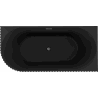 Mexen Gia free-standing corner fluted bathtub right 150 x 75 cm, matte black, overflow gun gray brushed - 52701507571P-66