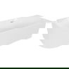Mexen Gia freestanding corner fluted right bathtub 170 x 80 cm, white gloss, chrome overflow - 52701708000P-01