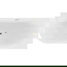 Mexen Gia freestanding corner fluted bathtub right 170 x 80 cm, white gloss, gold overflow - 52701708000P-50