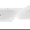 Mexen Gia freestanding corner ribbed bathtub right 170 x 80 cm, white gloss, overflow rose gold - 52701708000P-60