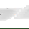 Mexen Gia freestanding corner fluted right 170 x 80 cm, white gloss, brushed copper overflow - 52701708000P-65