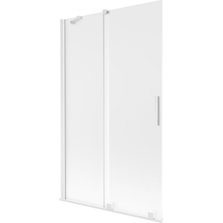 Mexen Velar 2-winged sliding bathtub screen 110 x 150 cm, frost, white - 896-110-000-31-20