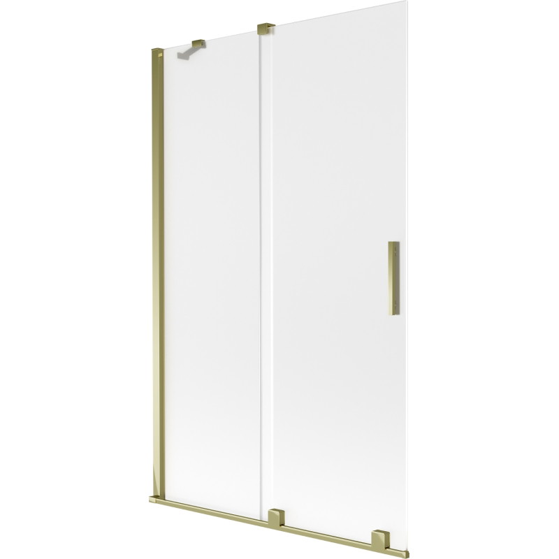 Mexen Velar bathtub screen 2-panel sliding 110 x 150 cm, frost, gold - 896-110-000-31-50