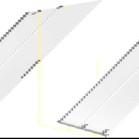 Mexen Velar 2-panel sliding bath screen 110 x 150 cm, frost, gold - 896-110-000-31-50