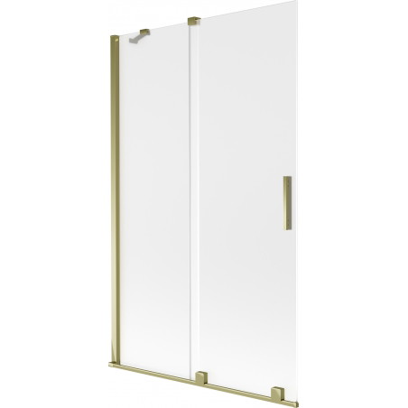 Mexen Velar bathtub screen 2-panel sliding 110 x 150 cm, frost, gold - 896-110-000-31-50