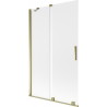 Mexen Velar bathtub screen 2-panel sliding 110 x 150 cm, frost, gold - 896-110-000-31-50