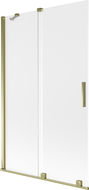 Mexen Velar 2-panel sliding bath screen 110 x 150 cm, frost, gold - 896-110-000-31-50
