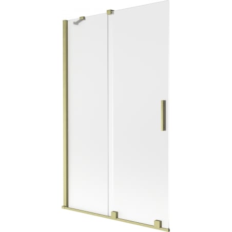 Mexen Velar 2-panel sliding bathtub screen 110 x 150 cm, frosted, brushed gold - 896-110-000-31-55