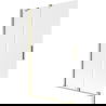 Mexen Velar 2-panel sliding bathtub screen 110 x 150 cm, frosted, brushed gold - 896-110-000-31-55