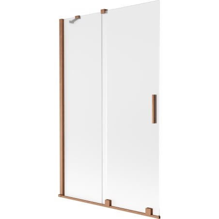Mexen Velar 2-Panel Sliding Shower Screen 110 x 150 cm, Frosted, Brushed Copper - 896-110-000-31-65