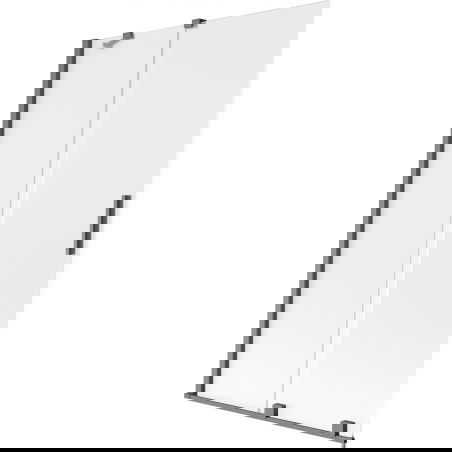 Mexen Velar 2-panel sliding bathtub screen 110 x 150 cm, frost, brushed gun gray - 896-110-000-31-66
