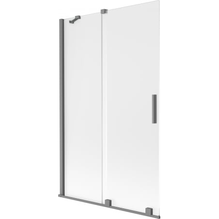 Mexen Velar 2-panel Sliding Shower Screen 110 x 150 cm, Frosted, Gun Metal - 896-110-000-31-95