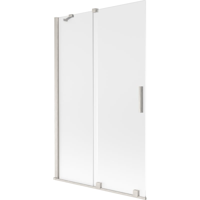 Mexen Velar 2-panel sliding shower screen 110 x 150 cm, frost, brushed nickel - 896-110-000-31-97