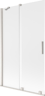 Mexen Velar 2-panel sliding shower screen 110 x 150 cm, frost, brushed nickel - 896-110-000-31-97
