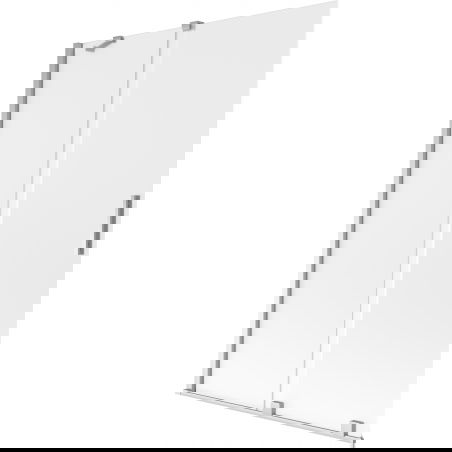 Mexen Velar 2-panel sliding shower screen 120 x 150 cm, frosted, chrome - 896-120-000-31-01