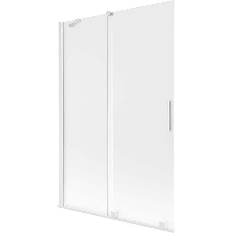 Mexen Velar 2-panel sliding bath screen 120 x 150 cm, frosted, white - 896-120-000-31-20