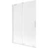 Mexen Velar 2-panel sliding bath screen 120 x 150 cm, frosted, white - 896-120-000-31-20
