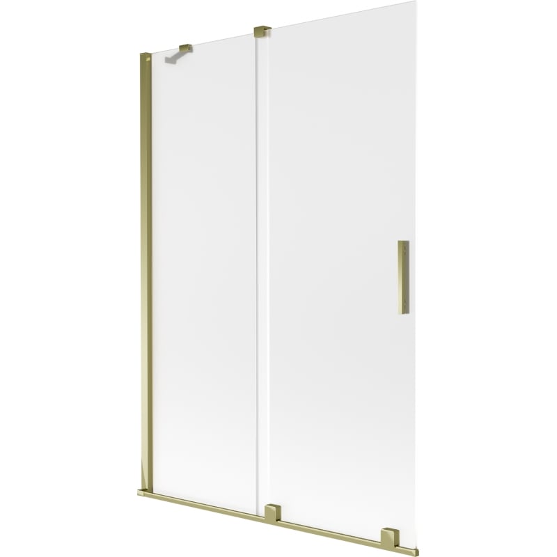 Mexen Velar 2-wing sliding bath screen 120 x 150 cm, frost, gold - 896-120-000-31-50