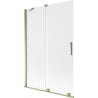 Mexen Velar 2-wing sliding bath screen 120 x 150 cm, frost, gold - 896-120-000-31-50