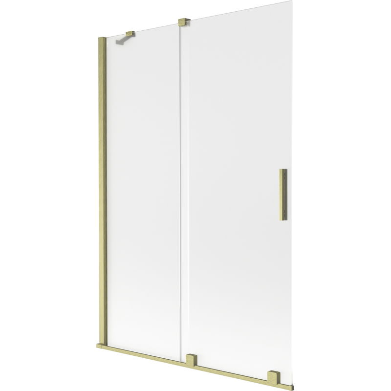 Mexen Velar 2-panel sliding bathtub screen 120 x 150 cm, frosted, brushed gold - 896-120-000-31-55