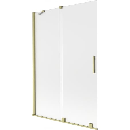 Mexen Velar 2-panel sliding shower screen 120 x 150 cm, frosted, brushed gold - 896-120-000-31-55