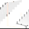 Mexen Velar 2-panel sliding bathtub screen 120 x 150 cm, frost, rose gold - 896-120-000-31-60