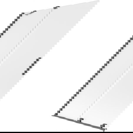 Mexen Velar 2-wing Sliding Shower Screen 120 x 150 cm, Frosted, Brushed Gun Gray - 896-120-000-31-66