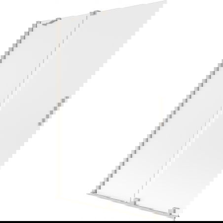 Mexen Velar 2-panel sliding bath screen 120 x 150 cm, frost, brushed nickel - 896-120-000-31-97