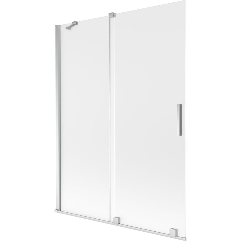 Mexen Velar 2-wing sliding bath screen 130 x 150 cm, frost, chrome - 896-130-000-31-01