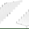 Mexen Velar 2-wing sliding bath screen 130 x 150 cm, frost, chrome - 896-130-000-31-01