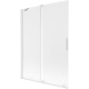 Mexen Velar 2-panel sliding bath screen 130 x 150 cm, frost, white - 896-130-000-31-20